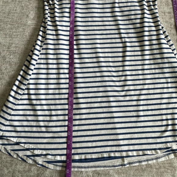 Umgee Navy, Pink and White Striped Color Block Short Sleeve Shirt Dress Size M - Picture 7 of 7